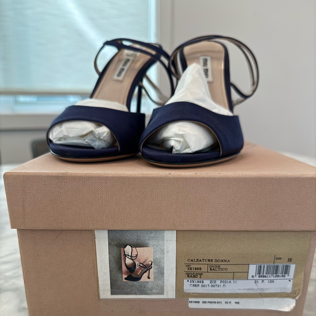 Miu Miu Navy Heels  Brand New Size 39